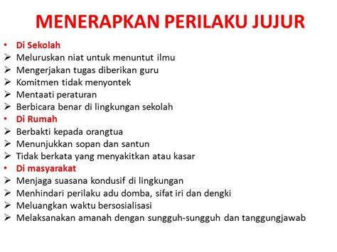 Detail Contoh Sikap Jujur Di Sekolah Koleksi Nomer 10