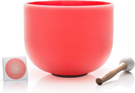 Amazon Topfund Crystal Singing Bowl C Note Adrenals Chakra Red