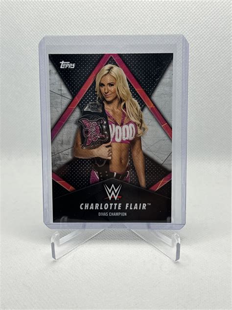 Topps Wwe Womens Division Charlotte Flair Divas Champion Wc