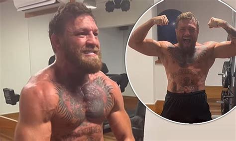 Shirtless Conor Mcgregor Shows Off His Jaw Dropping Muscles And Inked