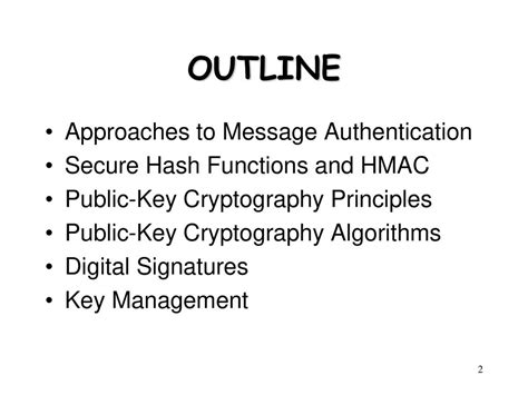 Public Key Cryptography And Message Authentication Ppt Download