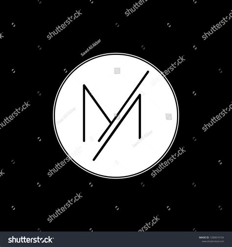 Creative Minimalist Letter M Logo Design Stock Vector (Royalty Free ...