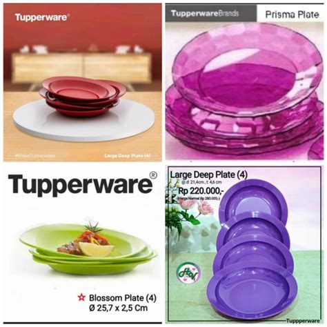 Jual Tupperware Plate Aneka Piring Tupperware Shopee Indonesia