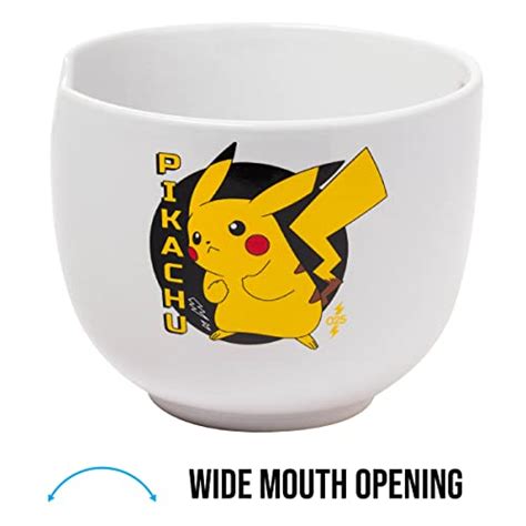 Silver Buffalo Pokemon Pikachu Japanese Text Ceramic Ramen Noodle Rice