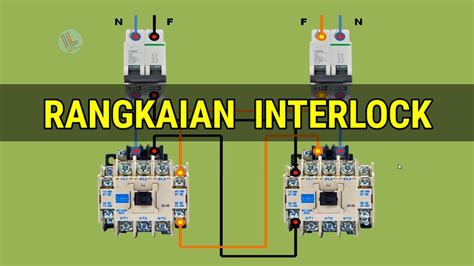 Cara Merakit Rangkaian Interlock Dengan 2 Kontaktor YouTube