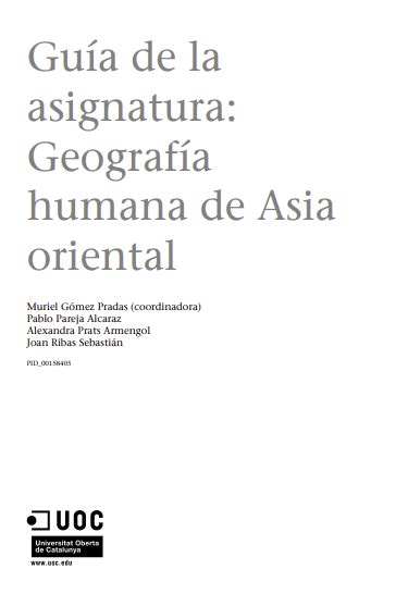 Geografía Humana De Asia Oriental Iberoteca