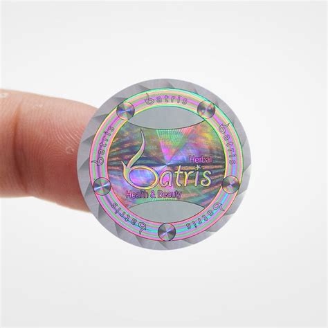 Custom High Quality 3d Holographic Sticker Label Printing Hologram