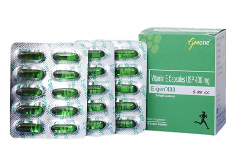 Genone E Gen 400 Vitamin E Capsule For Glowing Face Skin And Hair