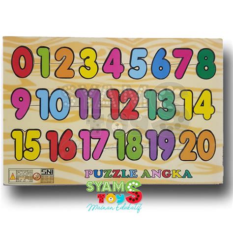 Jual Mainan Edukasi Anak Puzzle Kayu Mengenal Angka Shopee Indonesia