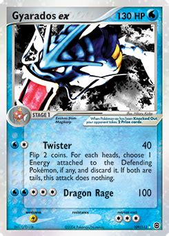 Gyarados Ex EX Fire Red Leaf Green TCG Card Database Pokemon