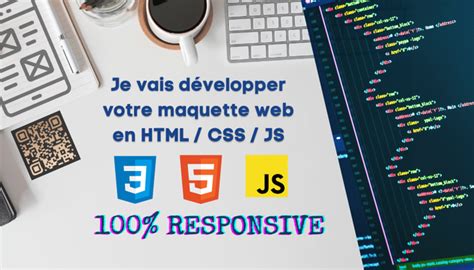 Je Vais Développer Votre Site Web En Html Css Js à Partir De Votre