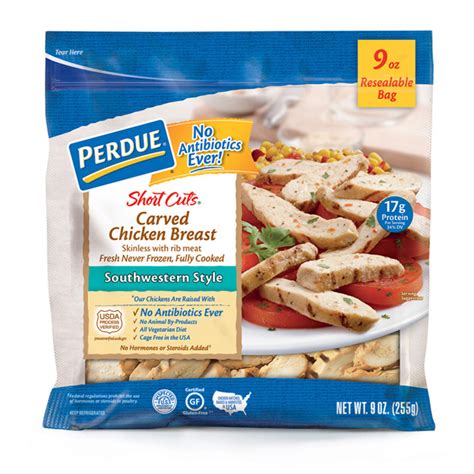 Perdue Shortcuts Carved Chicken Breast Southwestern Style Food