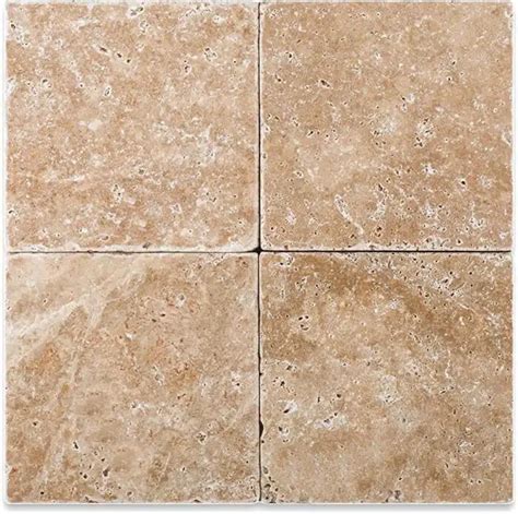 Buy Walnut Travertine Tile X Inch Backsplash Box Pyramids Tile