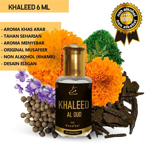 Jual PARFUM SHOLAT KHALEED AL OUD 6 ML PARFUM ARAB NON ALKOHOL KHAMR