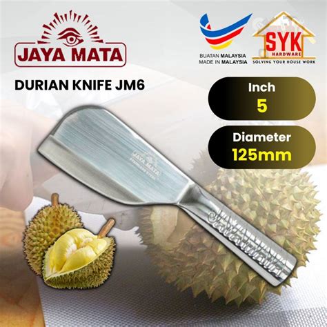 Syk Jaya Mata Stainless Steel Durian Knife Jm Jm Kitchenware