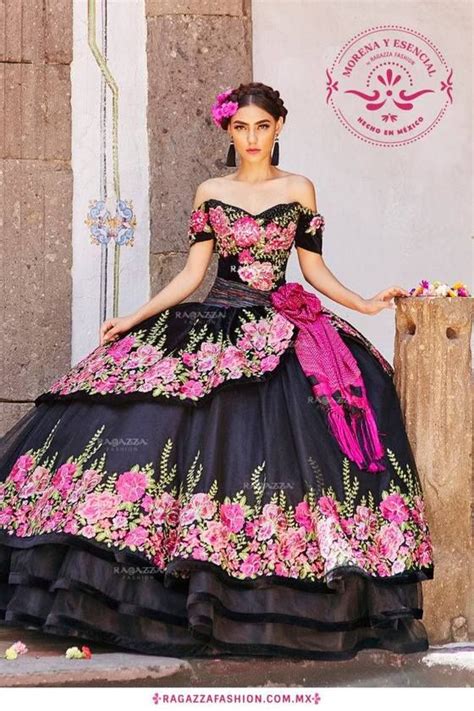 Venta Vestidos De Xv Mexicanos Negro En Stock