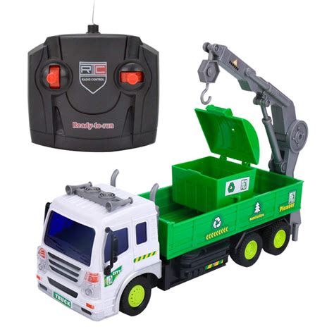 Children's Remote Control Garbage Truck with Lights, 4WD Recycling Garbage G2N5 | eBay