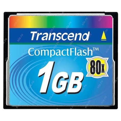 Карта памяти Transcend TS1GCF80 1Gb CF 80x — купить, цена и ...