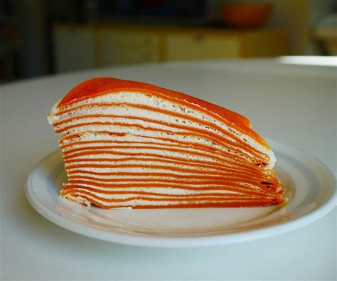 Thai Tea Crepe Cake Just Lagom