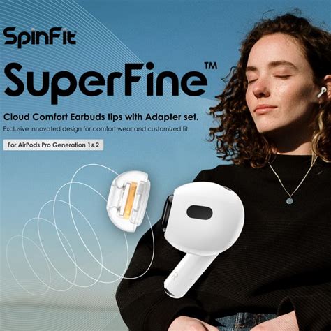 志達電子 Spinfit Superfine 矽膠耳塞 Airpods Pro 1and2 專用 會動的耳塞 一盒1對 蝦皮購物