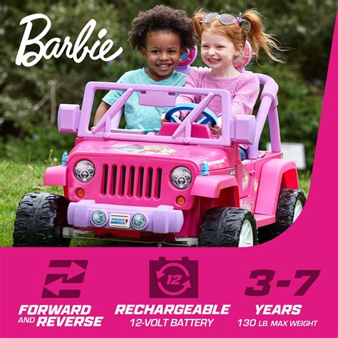 Power Wheels Power Wheels Barbie Jeep Wrangler Mattel