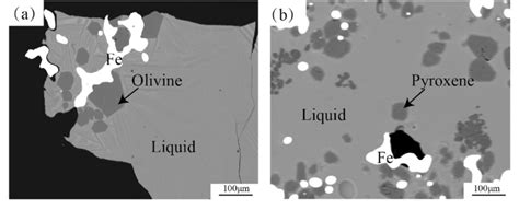 Typical Microstructures Of The Quenched Slags From Primary Phase Fields