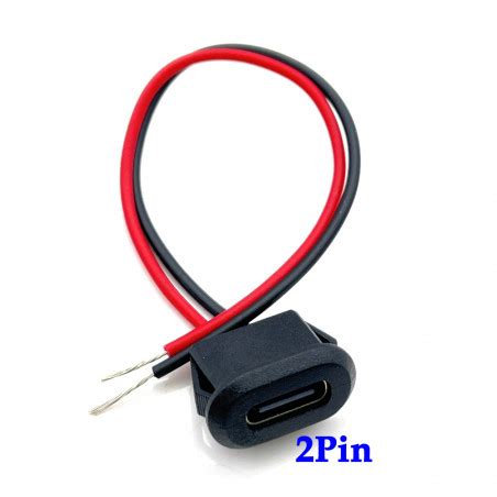 USB C Buchse 2 Pol Ca 10cm Kabel