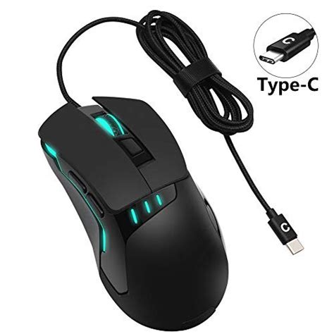 Snagshout | PHILWIN USB C Mouse, USB Type C Game Mouse Wired Ergonomic ...