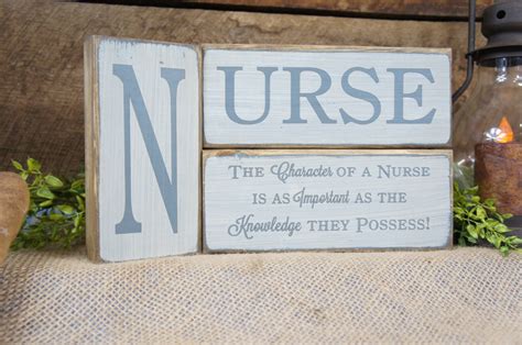 Nurse the Character of a Nurse is as Important as the - Etsy