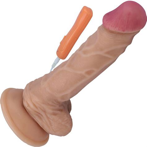 Cybersk Ra Wielki Penis Jak Prawdziwy Z Wibracjami M Ski Cz Onek Dildo