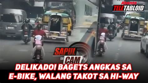 Delikado Bagets Angkas Sa E Bike Walang Takot Sa Hi Way Abante Tnt