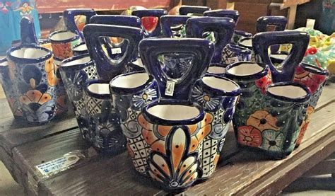 TALAVERA MEXICAN POTTERY UTENSIL CADDY H A Colorful FREE