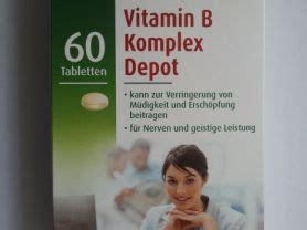 Altapharma Vitamin B Komplex Depot Kalorien Nahrungserg Nzung Fddb