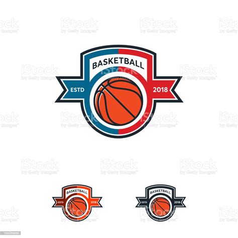 Basketball Badge Designs Basketball Emblem Vector Templates Stock Illustration Download Image