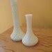 Vintage Hoosier Milk Glass Bud Vases Circa S Diamond Cut Pattern