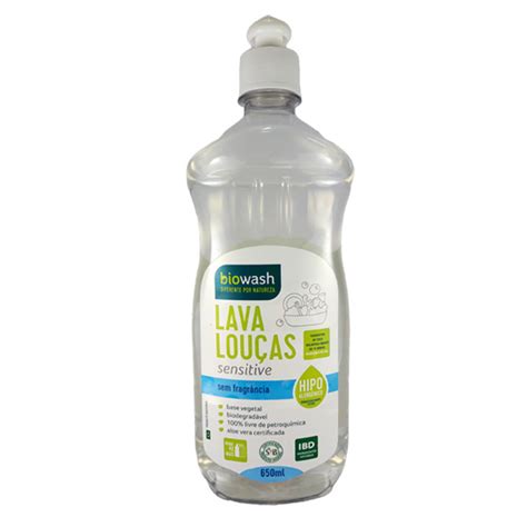 Lava Louças Sensitive 650ml Biowash Empório Cazarini