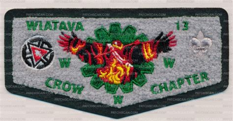 Wiatava Crow Chapter Pocket Flap On Patchscan