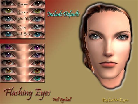 Mod The Sims Flashing Eyes By GoldenEyes Defaults Included