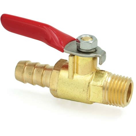 Scepter 08362 Brass Shut Off Valve 1 4 Npt X 3 8 Barb