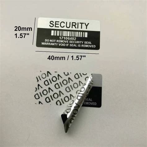 Polyester Printed Security Barcode Labels, For Industries, Packaging ...