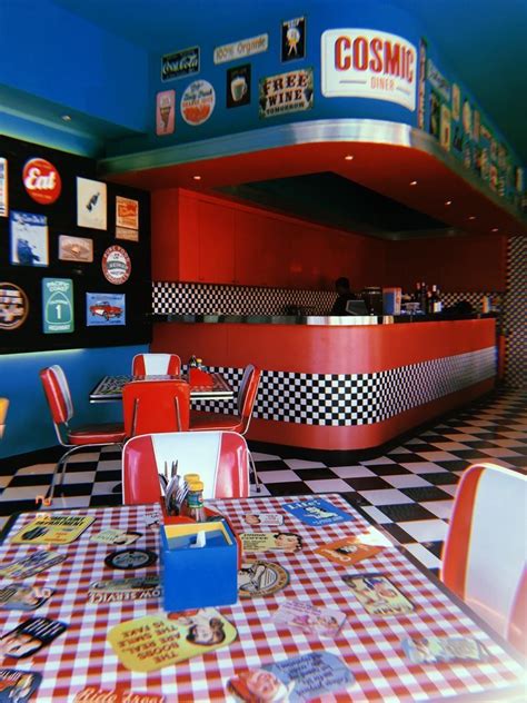 Artistic Old American Diner Retro Cafe Retro Diner Diner Aesthetic