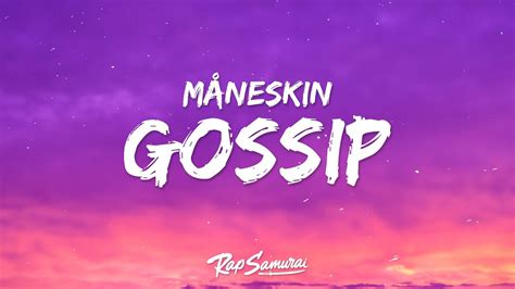 Måneskin GOSSIP Lyrics ft Tom Morello YouTube