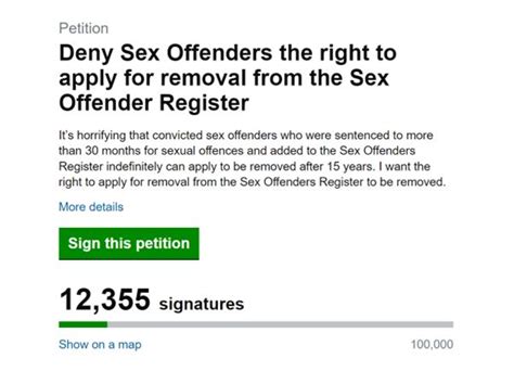 Dorset Woman Launches Petition To Keep Sex Offenders On Sex Register