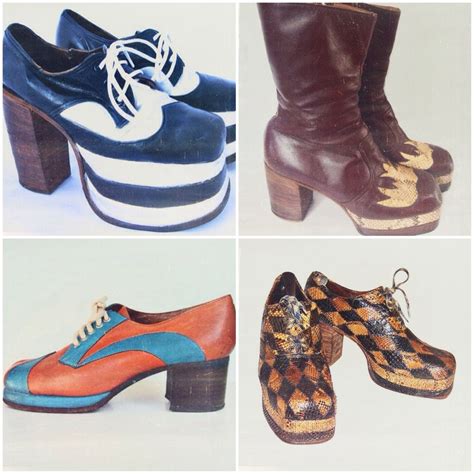 Vintage 1970s Mens Platform Shoes