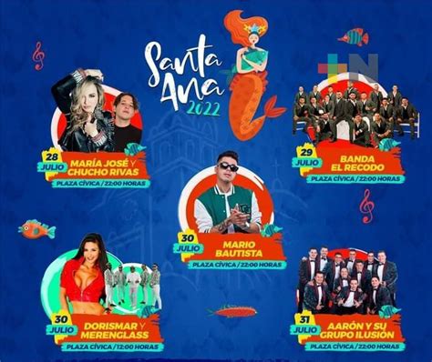 Presentan cartelera artística para la fiesta Santa Ana 2022 MÁSNOTICIAS