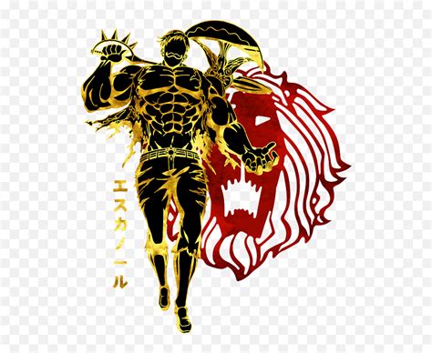 Escanor Round Beach Towel For Sale Lion Sin Of Pride Tattoo Png