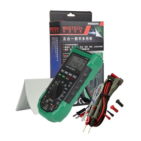 Original Mastech MS8229 5 In1 Auto Range Digital Multimeter