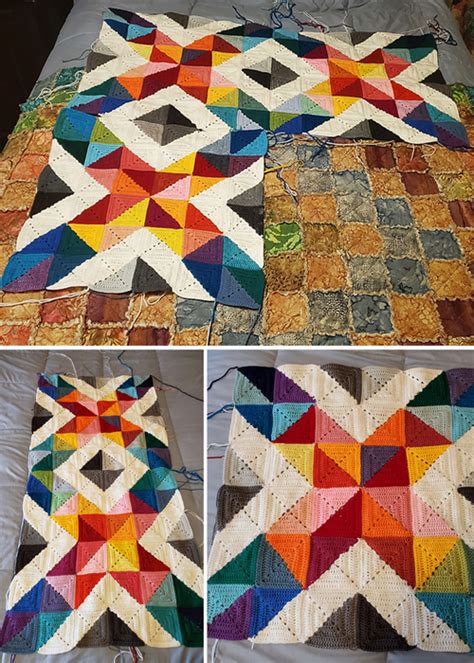 Beautiful Skills Crochet Knitting Quilting Hybrid Crochet Quilt