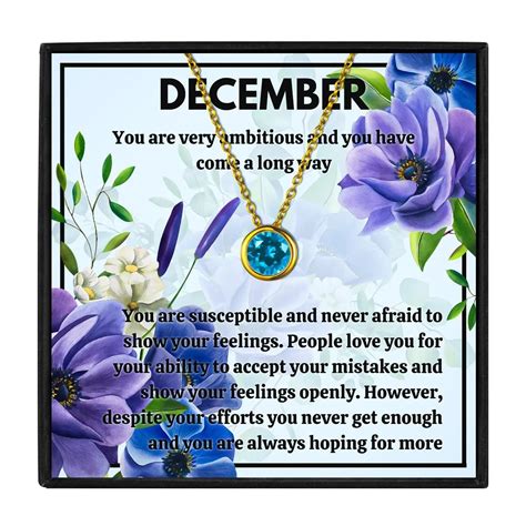 Meaningful December Birthstone Necklace Gift Set – Hunny Life