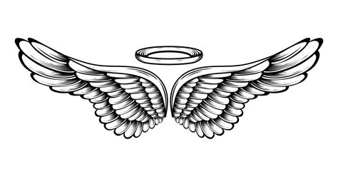 Vector Angel Wings Tattoo Design 24634059 Vector Art At Vecteezy